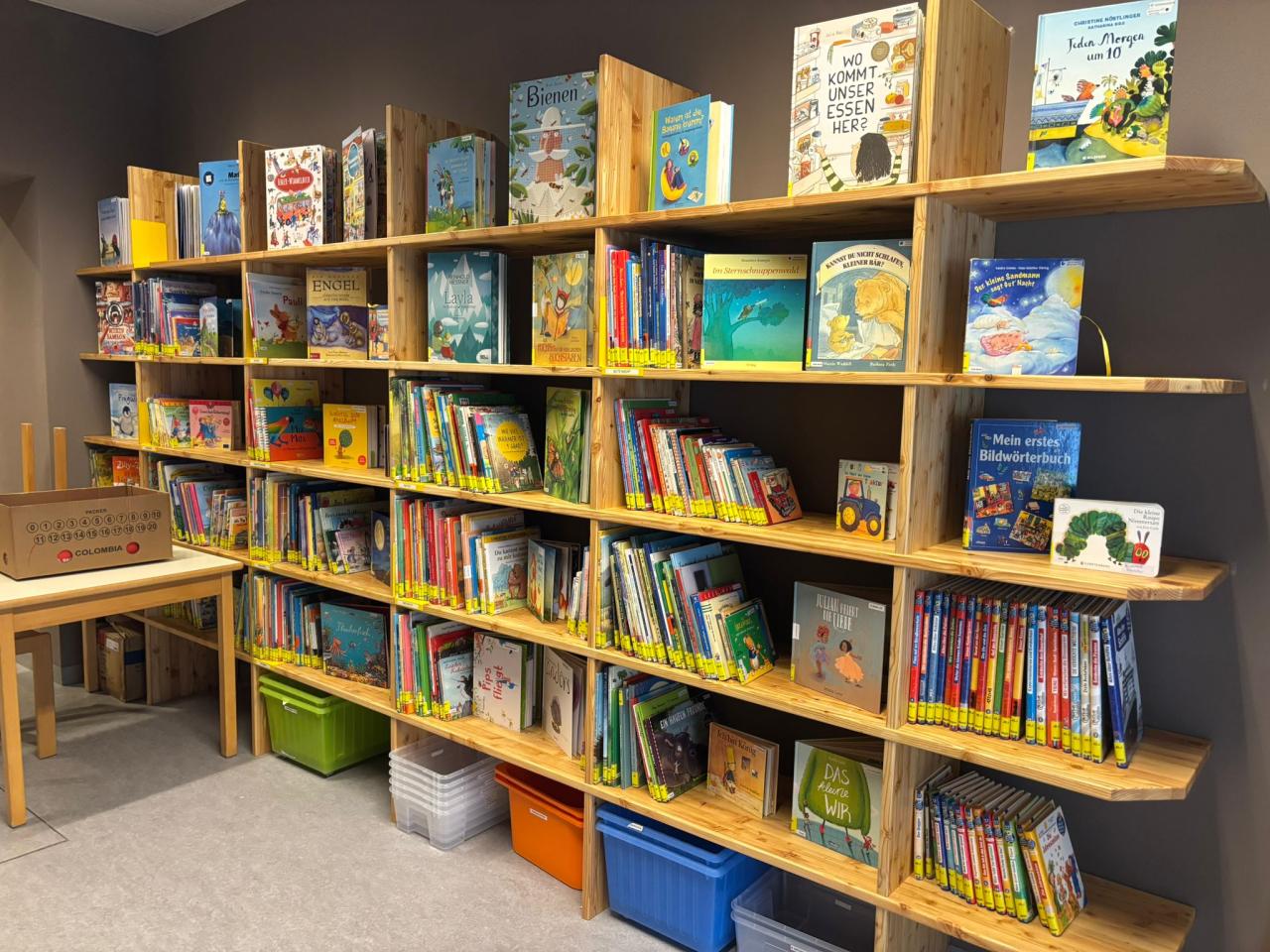 In der Zweigstelle im Kindergarten ist bereits alles vorbereitet!