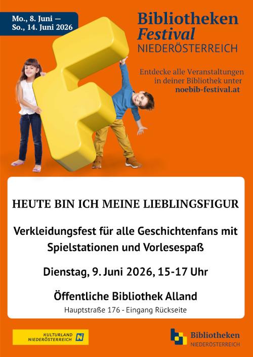 Flyer: Bibliotheken Festival NÖ