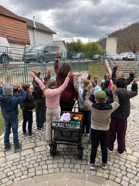 32 Kinder - 2 Klassen - viele Bibliotheksbesuche - 1 Kunstwerk